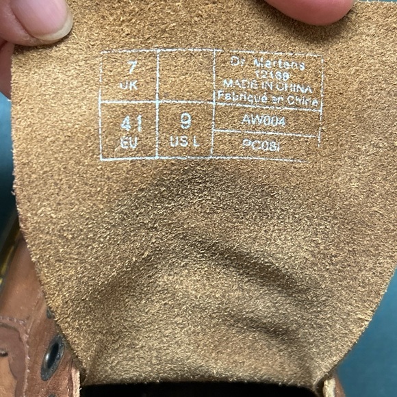 Dr. Martens Scalloped Edge Woman’s 9 Brown Vintage 90’s Y2K Chunky Oxfords US - Picture 3 of 13